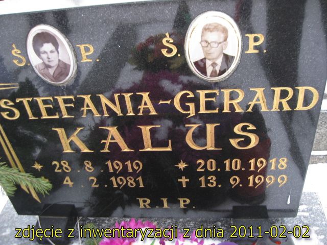 Stefania Kalus 1919 Siemianowice Śląskie - Grobonet - Wyszukiwarka osób pochowanych