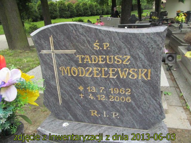 Tadeusz Modzelewski 1962 Siemianowice Śląskie - Grobonet - Wyszukiwarka osób pochowanych